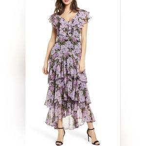 WAYF Chelsea Tiered Ruffle Maxi Dress